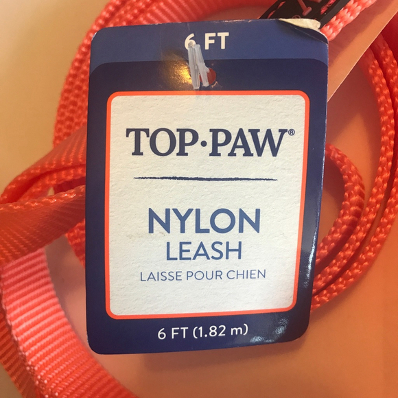 Top Paw Nylon Coral Gunmetal Colour Dog Leash Swivel 6 ft - Picture 5 of 7